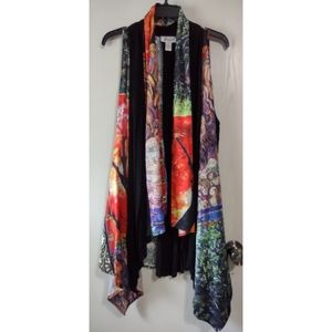 Waterfall vest with Vibrant colors
